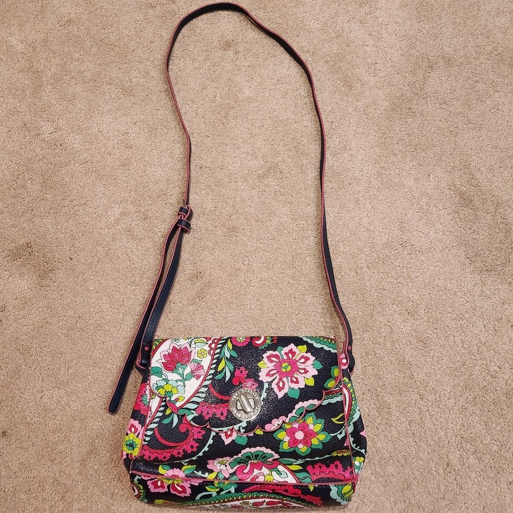 Vera Bradley floral crossbody shoulder bag